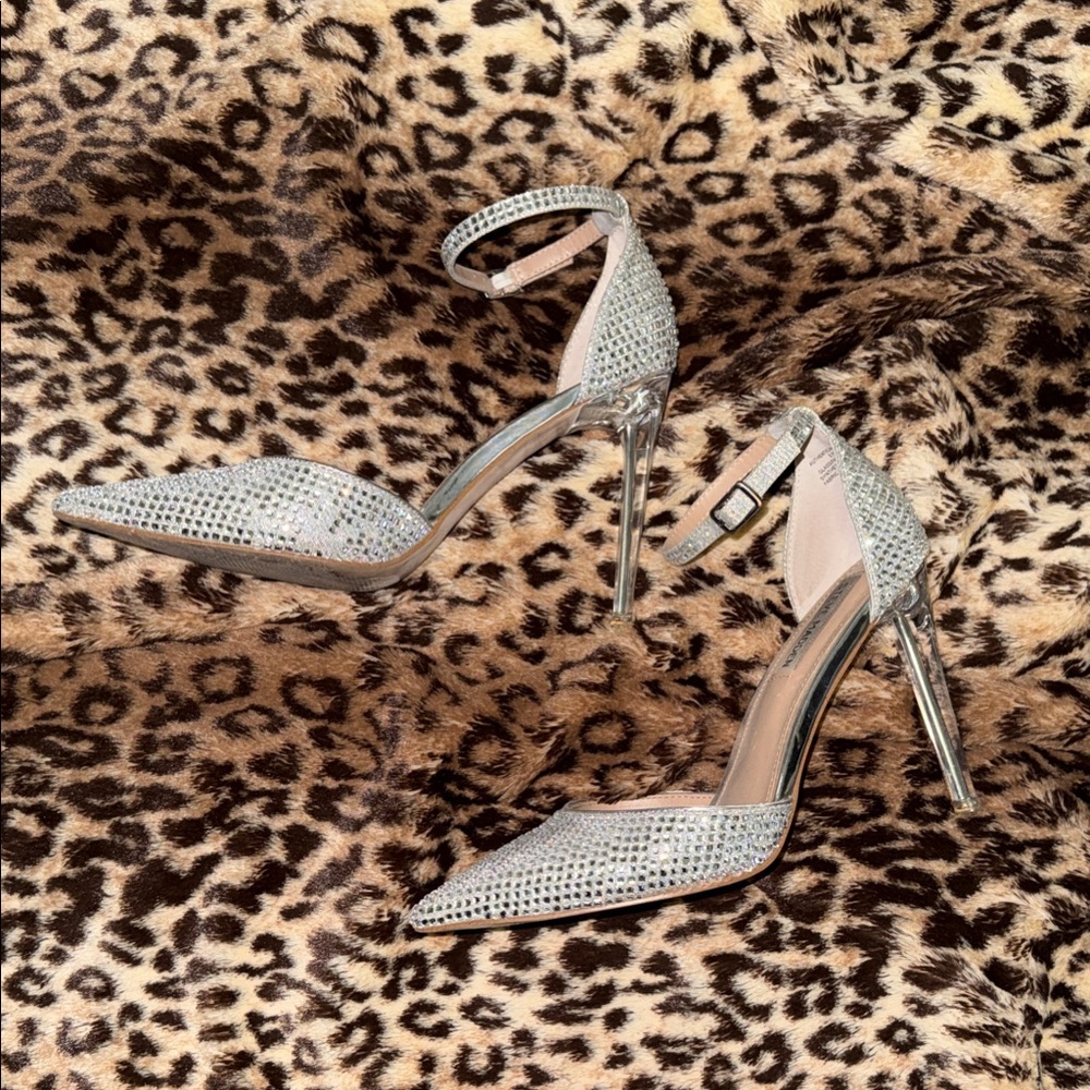 Steve Madden Sparkling Silver Heels